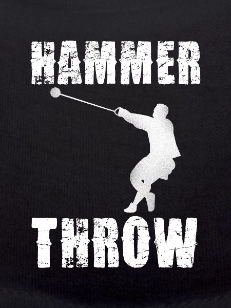 Hammer Throw Silhouette Graphic