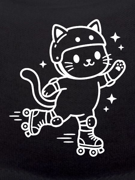 Roller Skate Kawaii Cat