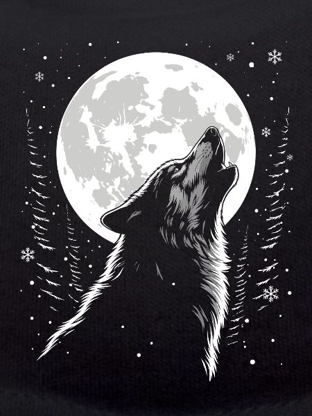 Wolf, Moon, Nature, Wilderness, Animal