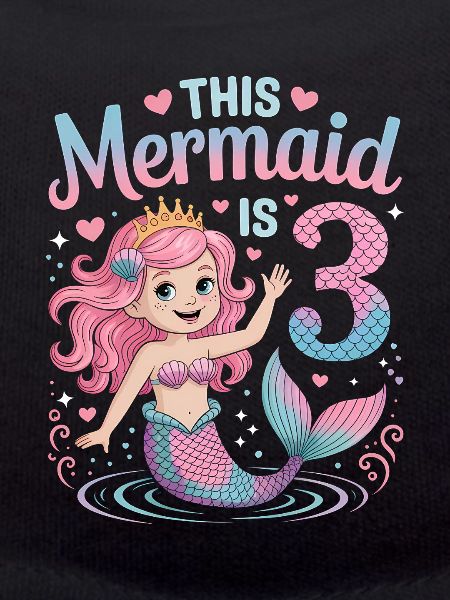 Mermaid 3rd Birthday 3 Years