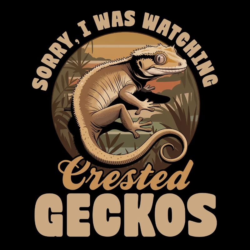 Funny Reptile Crested Gecko