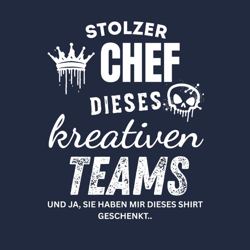 Stolzer Chef des kreativen Teams Chef Geschenk