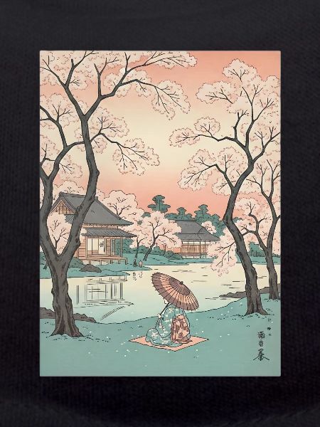 Traditional Japanese cherry blossoms