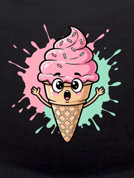 Kawaii Eistüte mit Sprinkles