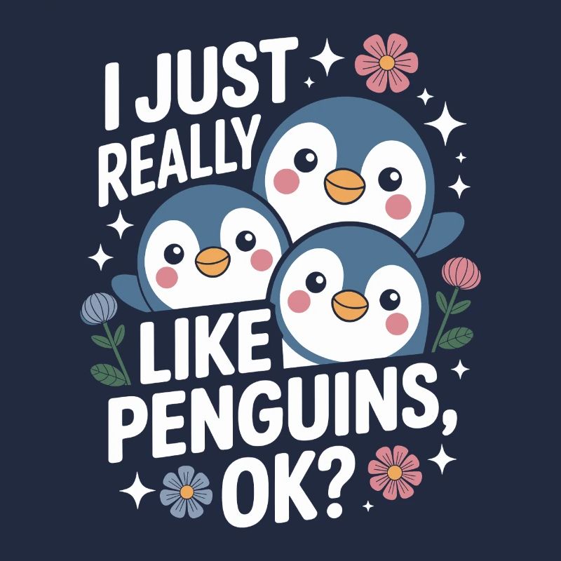 Pinguin Trio Spruchbild
