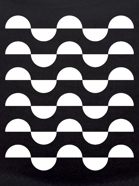 Monochrome Wave Arc Repeat