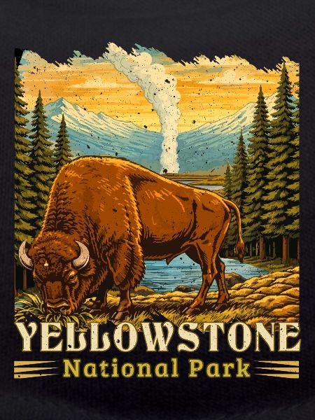 Yellowstone National Park Buffalo Camping