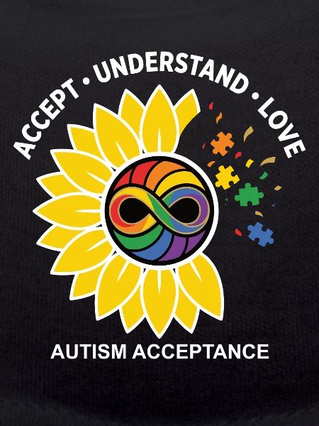 Autism Acceptance Sunflower Icon