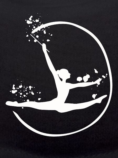 Gymnaste avec fanfare Gymnastique rythmique