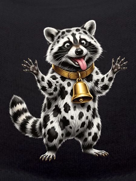 Funny Mixed Raccoon Cow Pattern