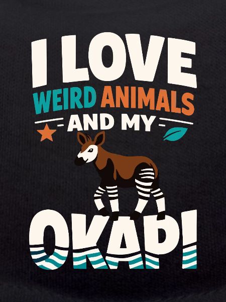 Okapi-liebhaber Okapi-tier Seltene Tierweltliebe