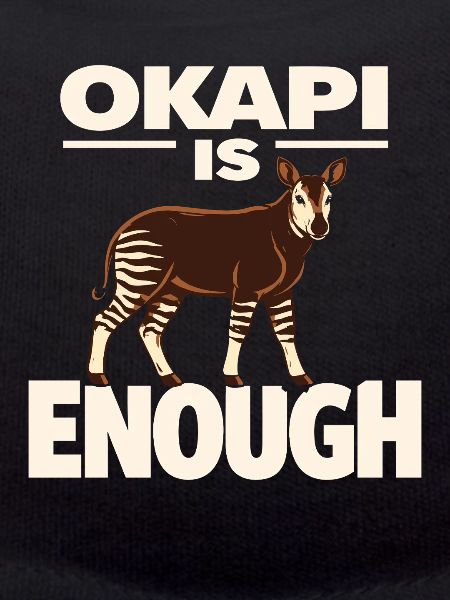 Okapi-liebhaber Okapi-tier Seltene Tierweltliebe