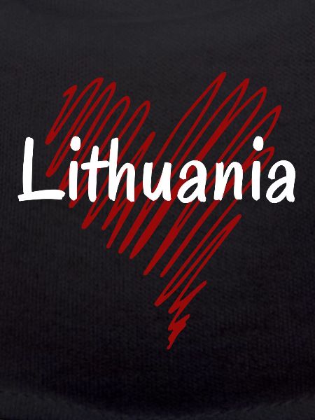 I love Lithuania, heart Lithuania