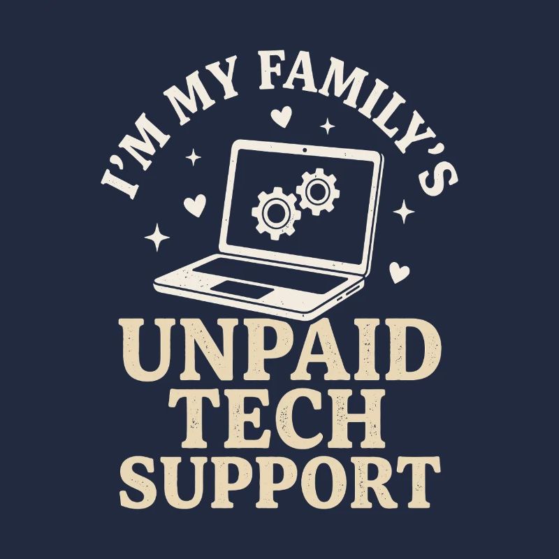 Chemise drôle de nerd IT Support Technique non rémunérée