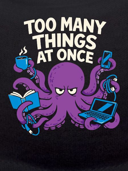 Funny Octopus Overstimulated