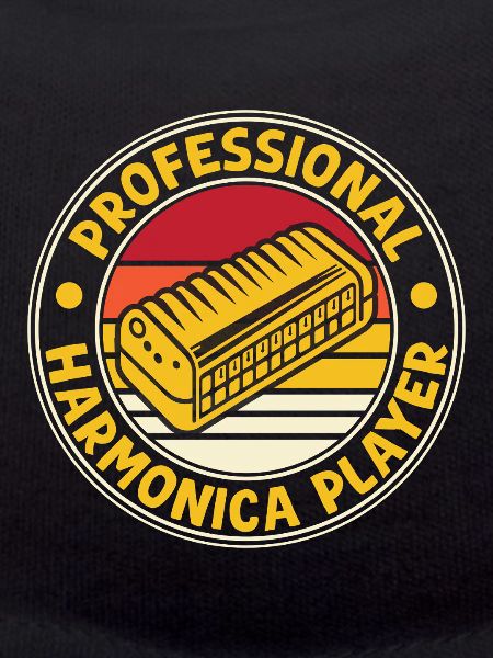 Funny Harmonica Player Professional Harmonica