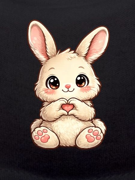 Heart Bunny Illustration