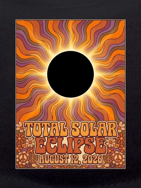 Total Solar Eclipse 2026 Sunburst-Poster