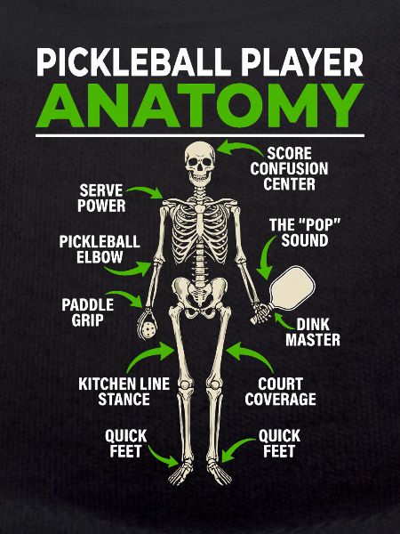 Pickleball Anatomy Illustration Davinci
