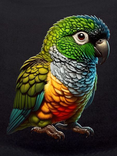 Rock parakeet motif