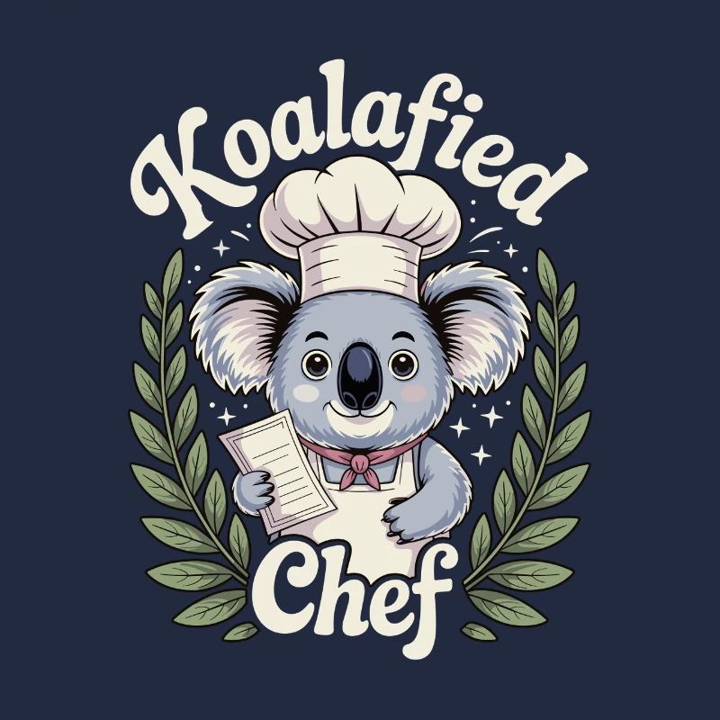 Funny Koalafied Chef Cute Koala Chef
