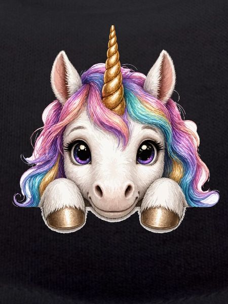 Einhorn mit Regenbogenmähne