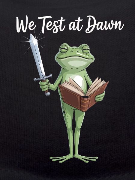 Frog Knight Reading Sword