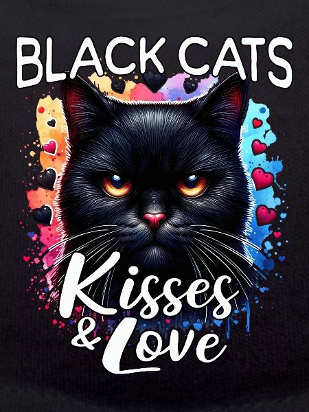 Schwarze Katze Liebe
