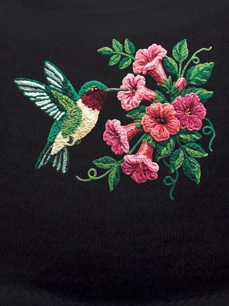 Ruby Throated Hummingbird Floral