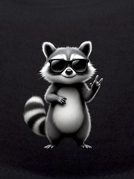 Raccoon with sunglasses