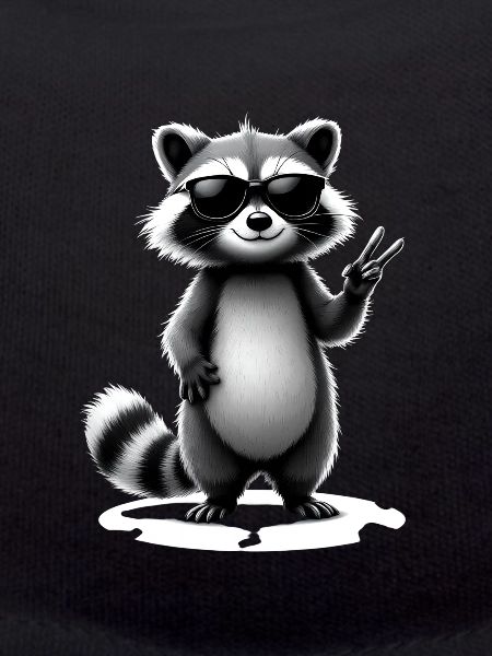 Raccoon with sunglasses
