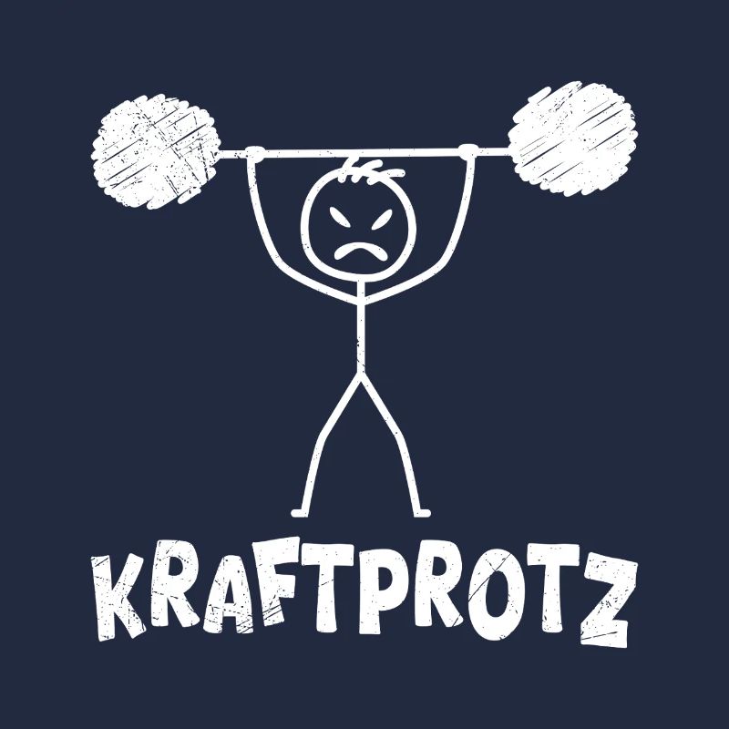 Strichmännchen KRAFTPROTZ Lustiges