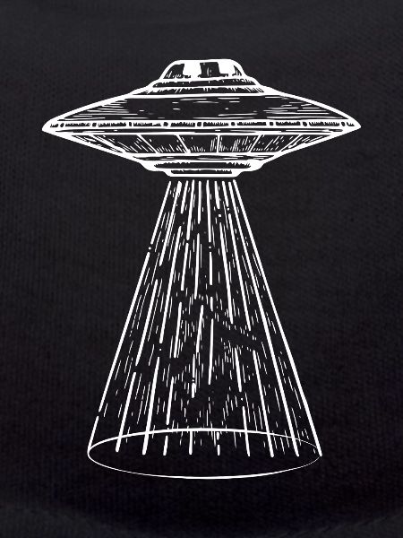UFO Light-Beam Illustration