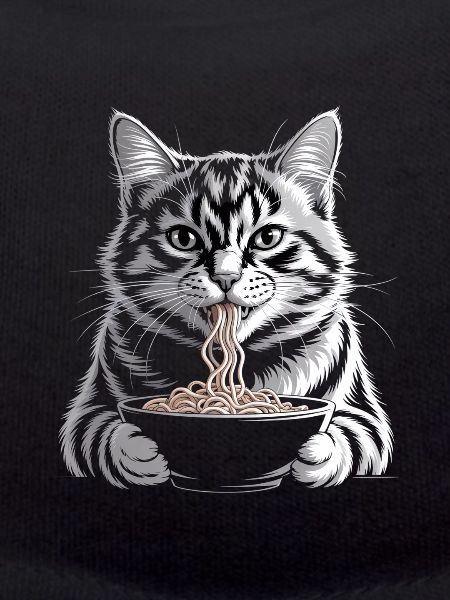 Cat Eats Ramen