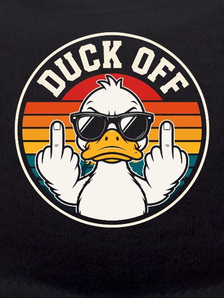 Duck Off Retro Sunset