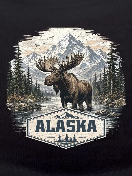 Alaska-Elch-Elche und Hirsche lieben Alaska