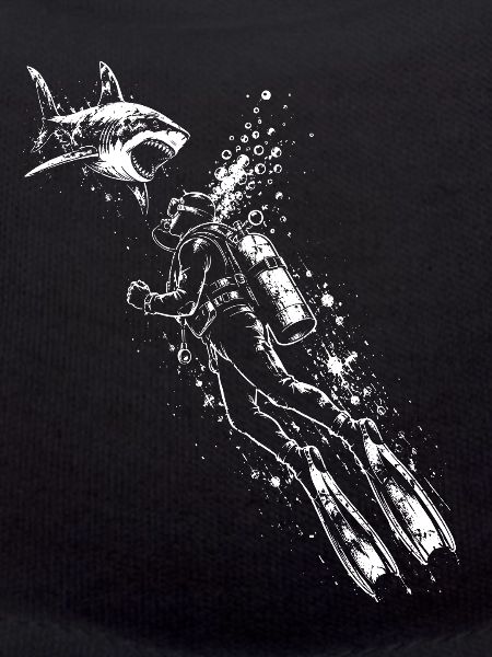 Diver Shark Underwater Shirt