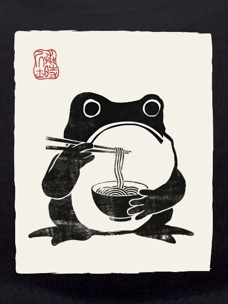 Japanisches Grumpy Frog Ramen-Nudelfest