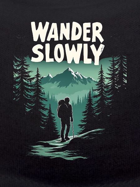 Wander Slowly Langsames Wandern Wald