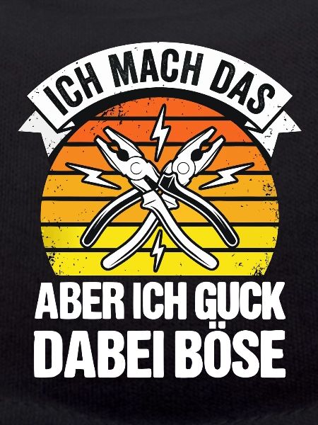 Handwerker Sprüche Zange Retro