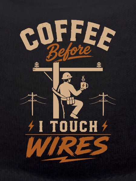 Kaffee Bevor Ich Kabel Anfasse