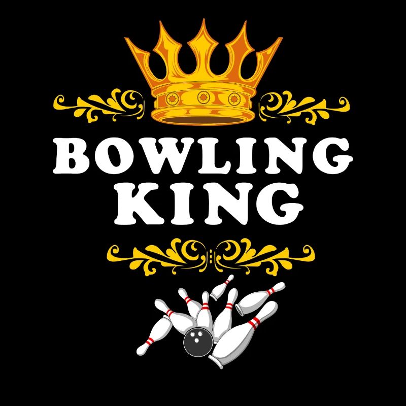 Bowling King Funny Retro Pin Strike Master Gift