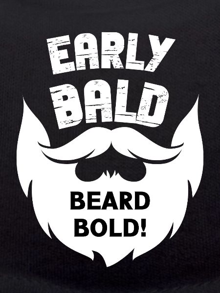 Frühes Bald Beard Bold