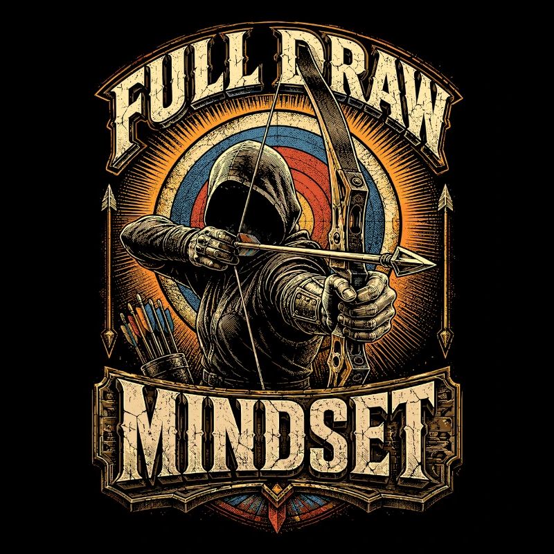 Mentalité de tir à l’arc Archer Full Draw