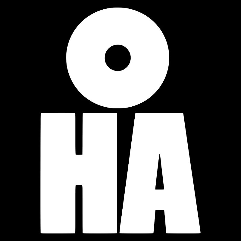 Oha! Bold minimalist typography