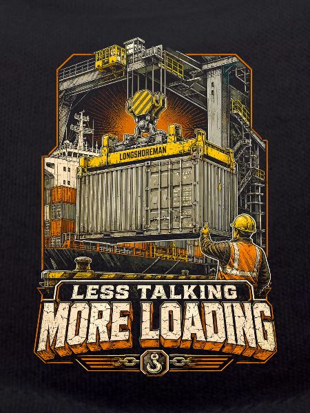 Hafenarbeiter Less Talking More Loading