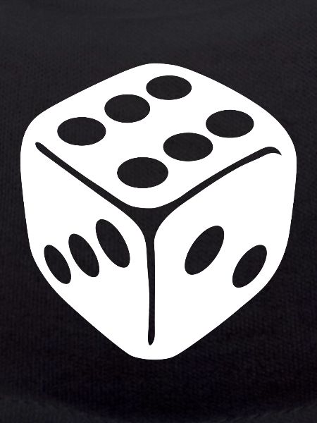 Glyphe monochrome des dés
