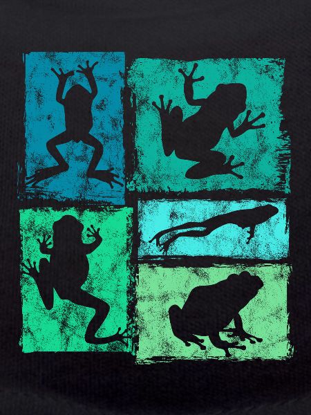 Graphisme Retro Frog - Grenouilles en Mouvement