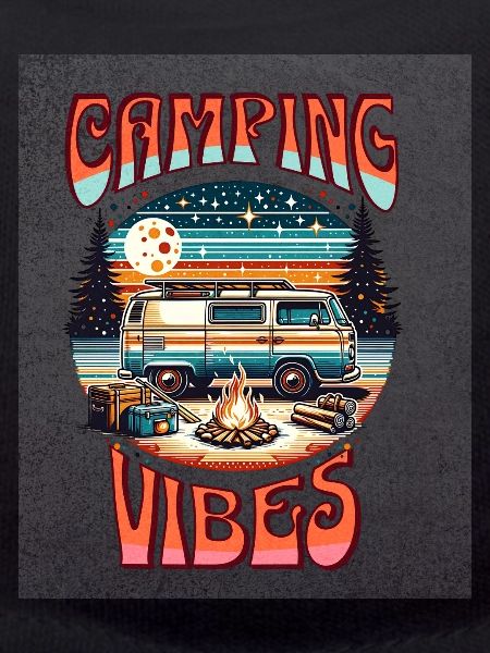 Retro Camper Vibes by Campfire