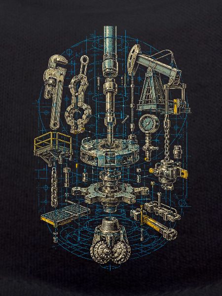 Oil rig rig worker